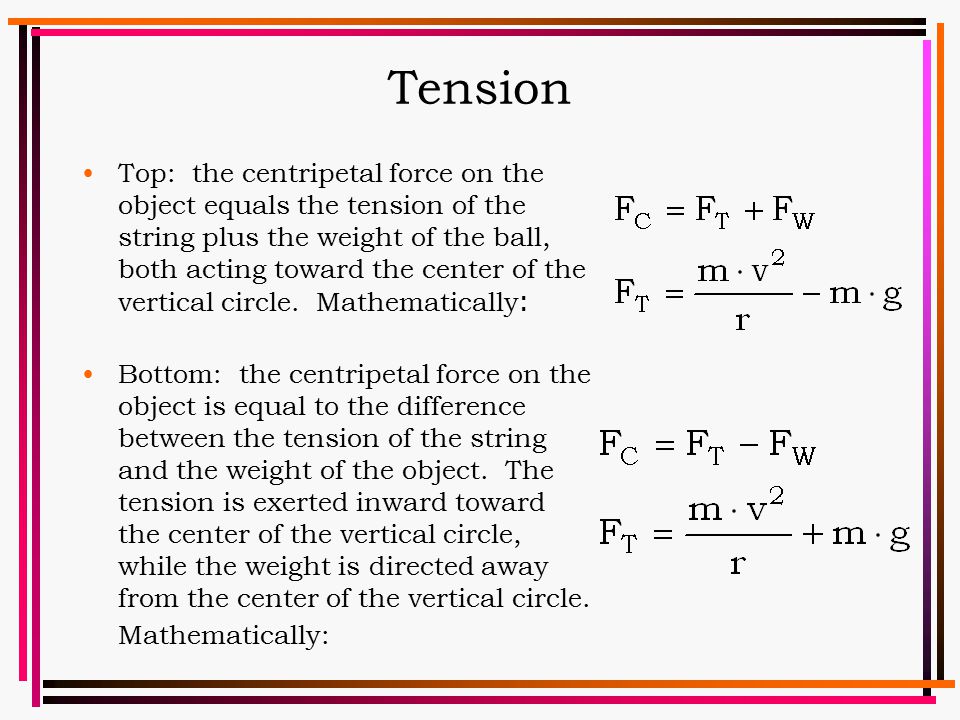 Centripetal Force Equation Centripetal Force Definition Formula Amp Examples Video