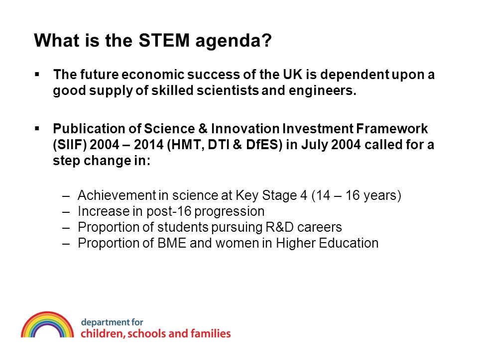 What is the STEM agenda.