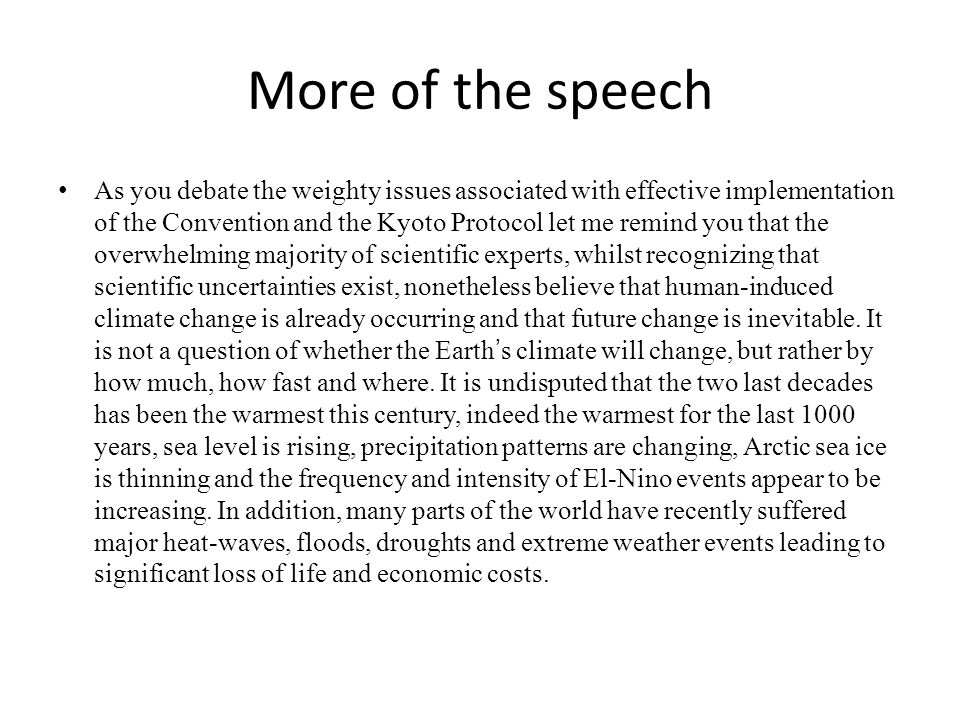 kyoto protocol persuasive speech The kyoto protocol is an international agreement linked to the united nations framework convention on climate change, which commits its parties by setting internationally binding emission reduction targets recognizing that developed countries are principally responsible for the current high levels. kyoto protocol persuasive speech The kyoto protocol is an international agreement linked to the united nations framework convention on climate change, which commits its parties by setting internationally binding emission reduction targets recognizing that developed countries are principally responsible for the current high levels.