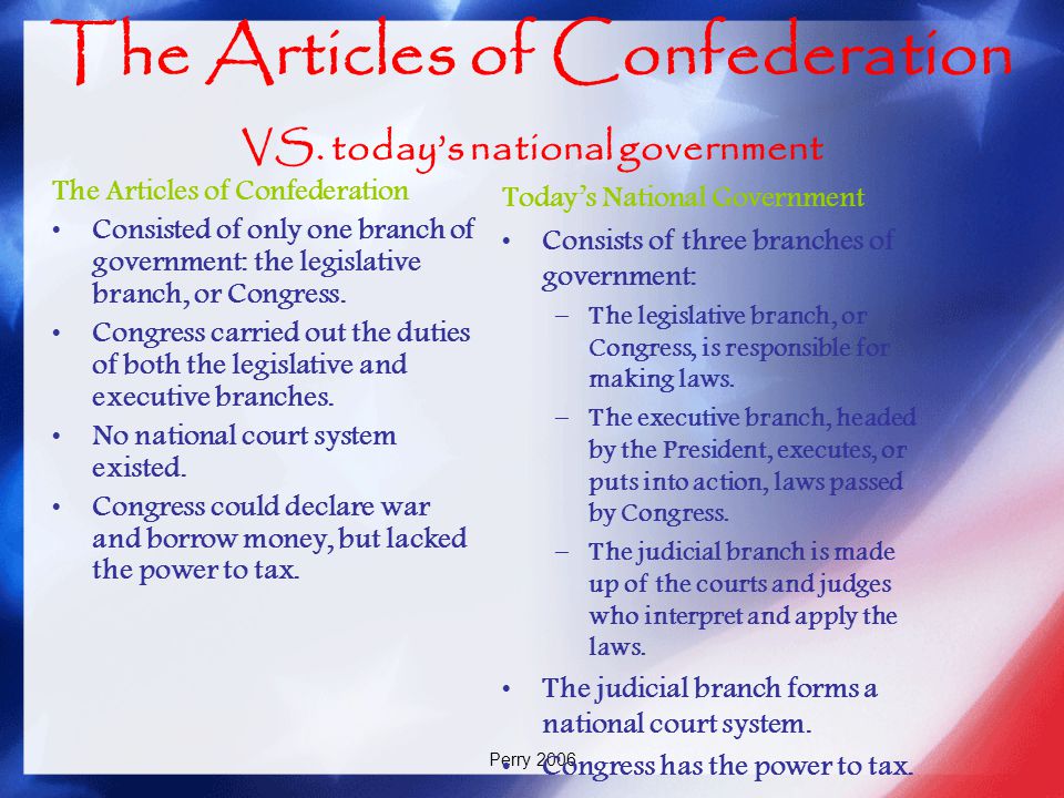 Compare and contrast essay on the articles of confederation and the constitution