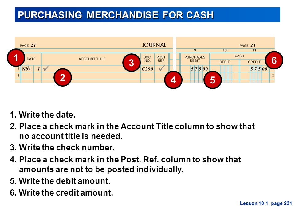 2.Place a check mark in the Account Title column to show that no account title is needed.