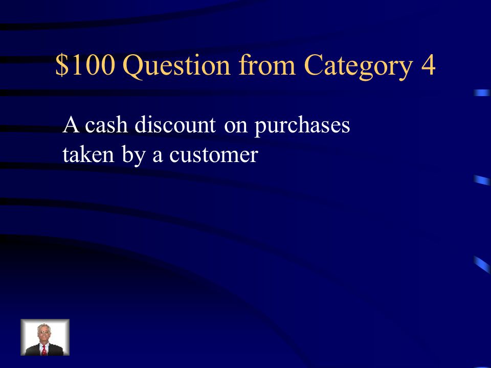 $500 Answer from Category 3 Purchases Return