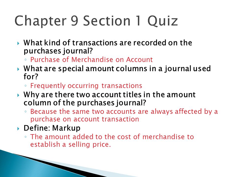  What kind of transactions are recorded on the purchases journal.