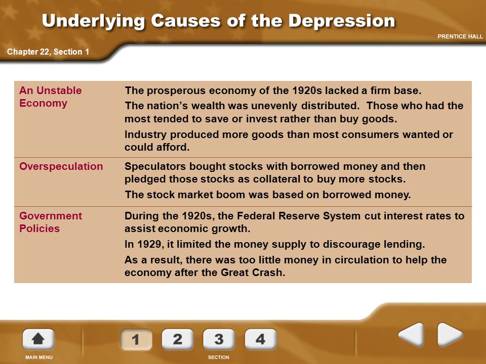 The prosperous economy of the 1920s lacked a firm base.