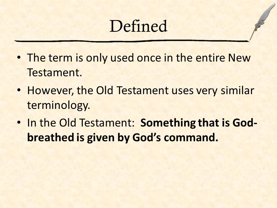 Defined The term is only used once in the entire New Testament.