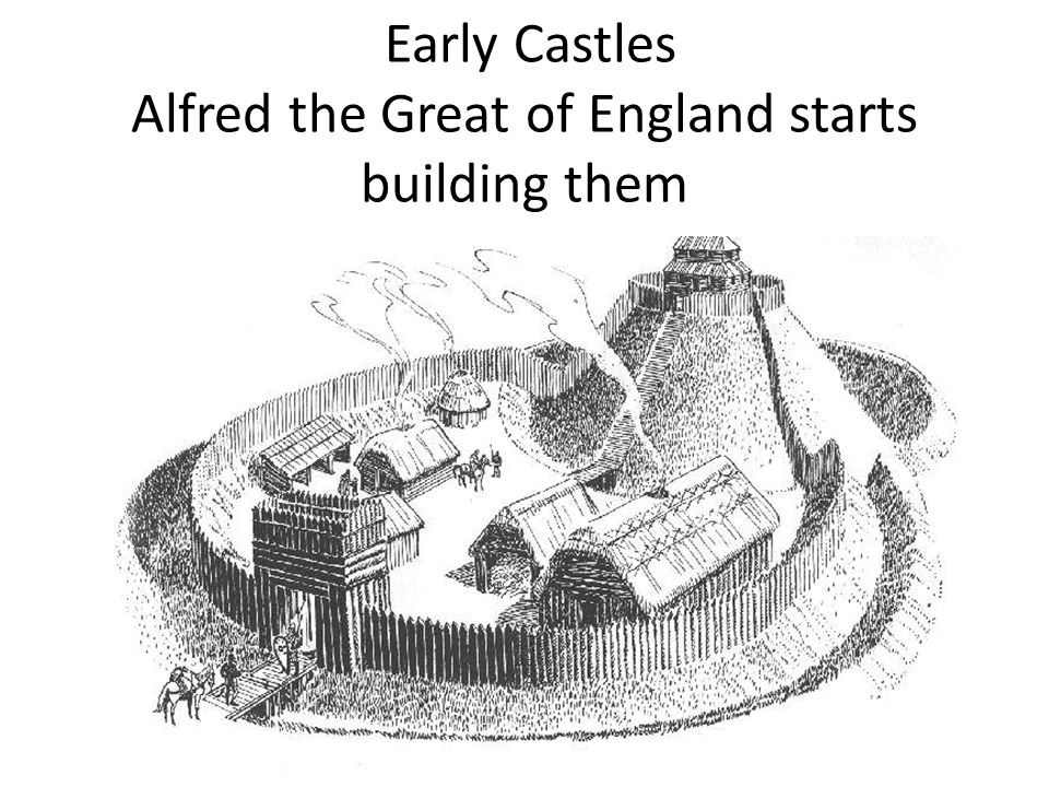 Early Castles Alfred the Great of England starts building them