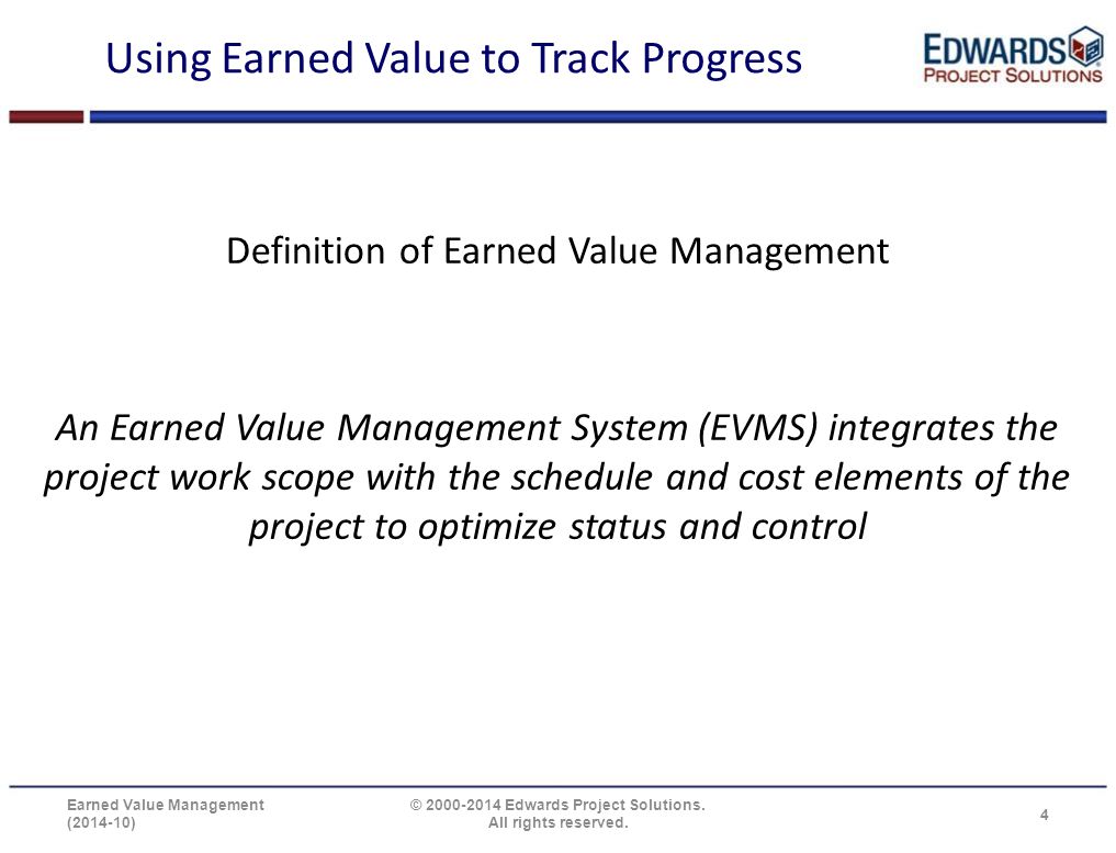 earned value management system