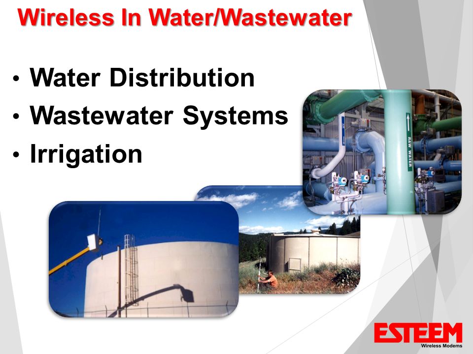 Wireless In Water/Wastewater Water Distribution Wastewater Systems Irrigation