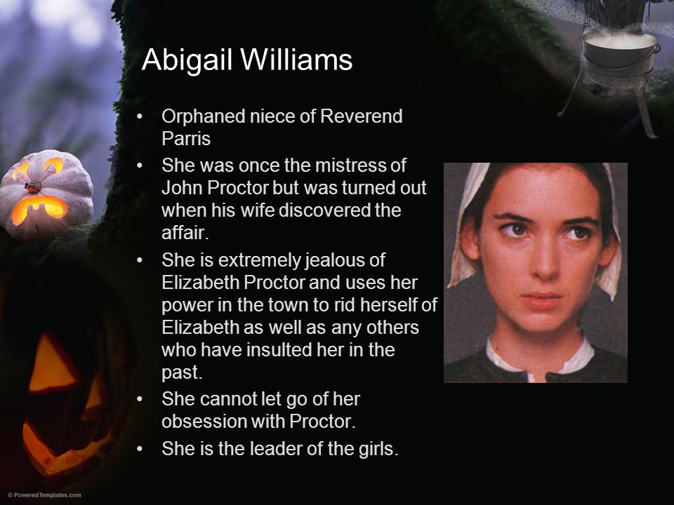 Character analysis of abigail williams essay