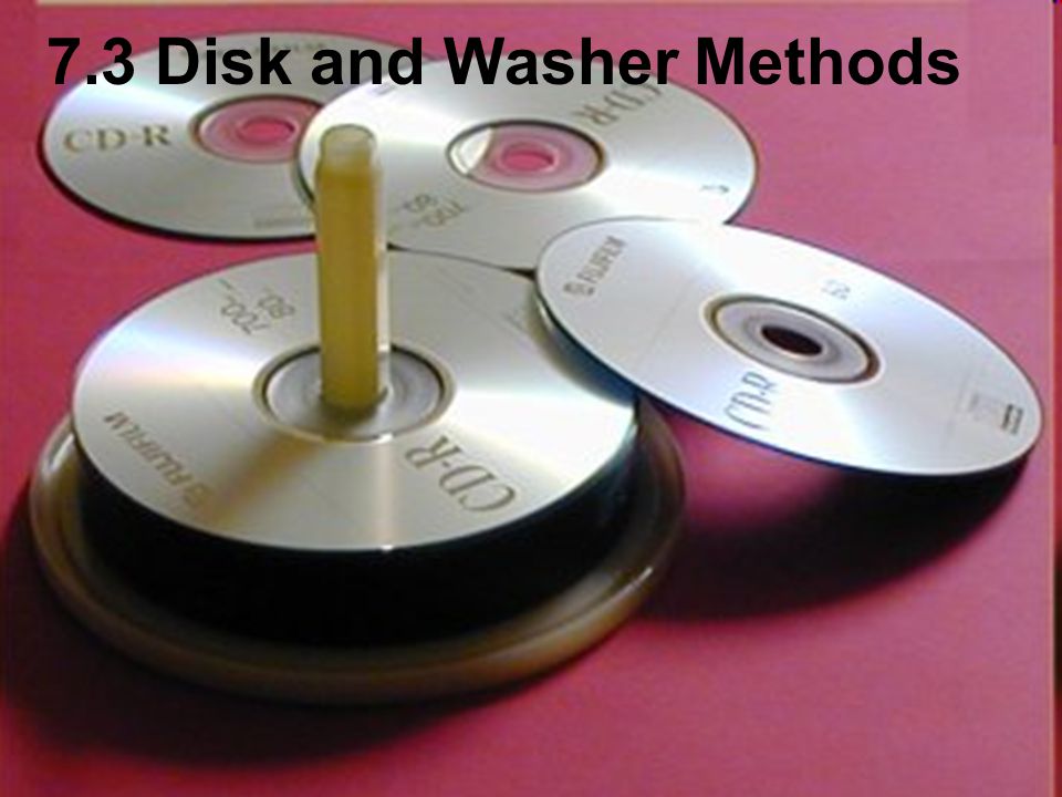 7.3 Disk and Washer Methods