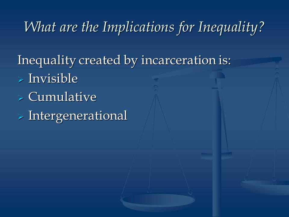 What are the Implications for Inequality.