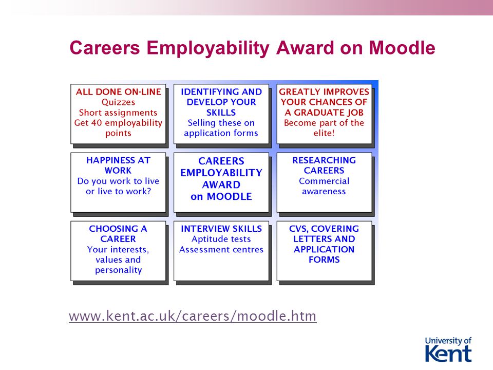 Careers Employability Award on Moodle