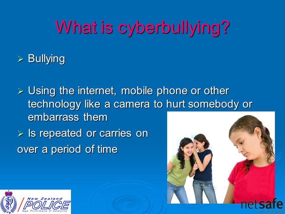 What is cyberbullying.