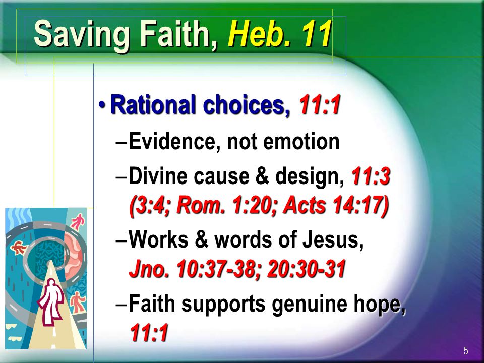 Saving Faith, Heb.