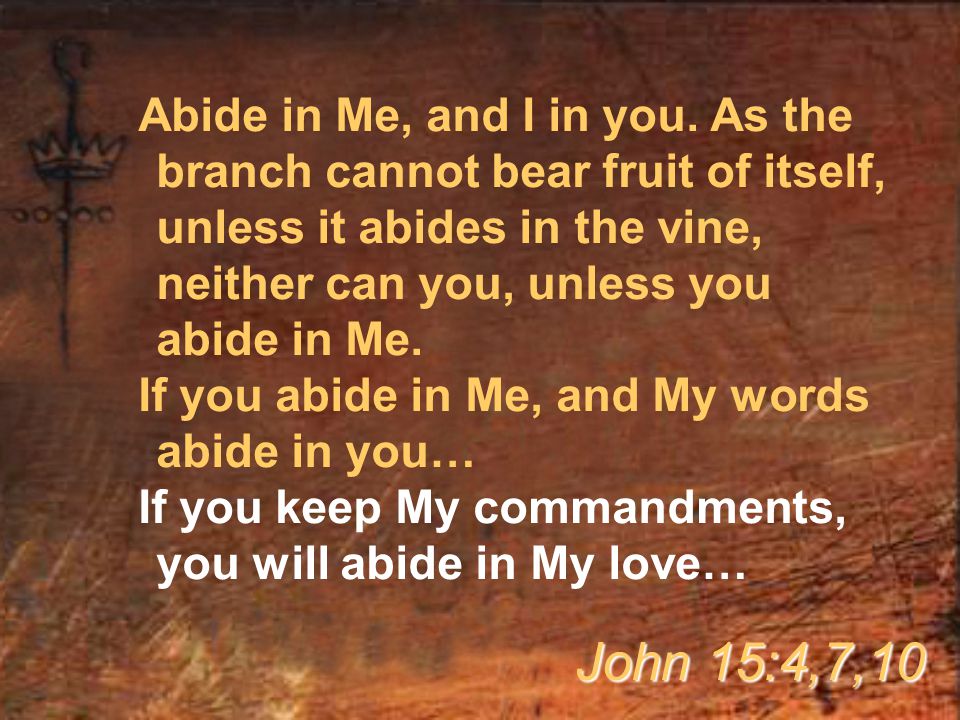 Abide in Me, and I in you.
