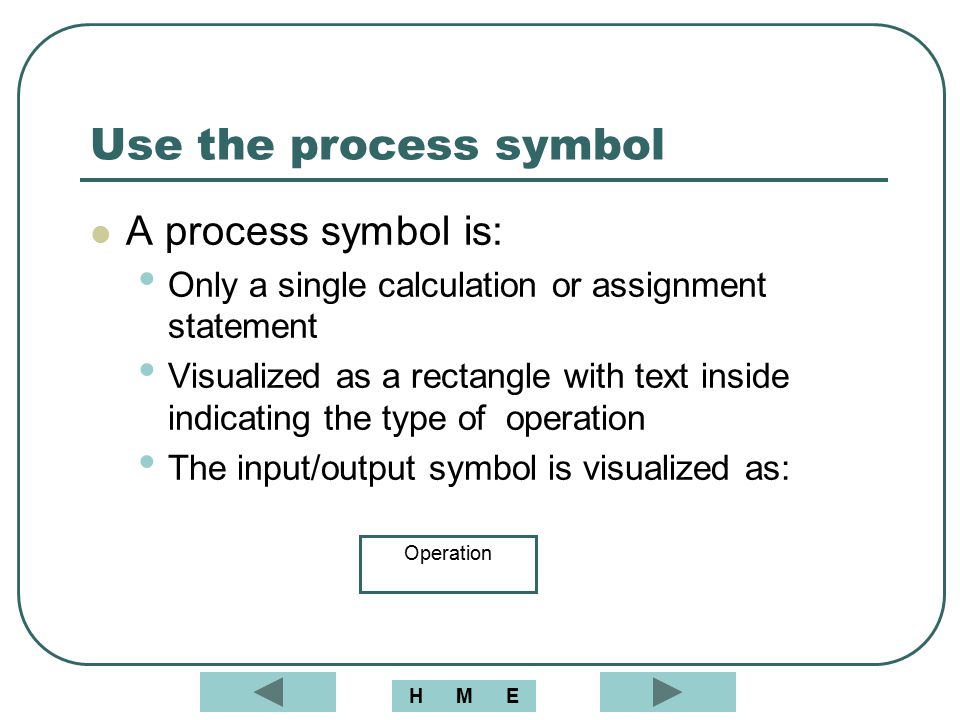 How to write an assignment statement flowchart symbols