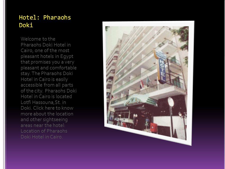 Pyramisa Suites & Casino in Cairo is a luxury Hotel in the heart of the city of Cairo.