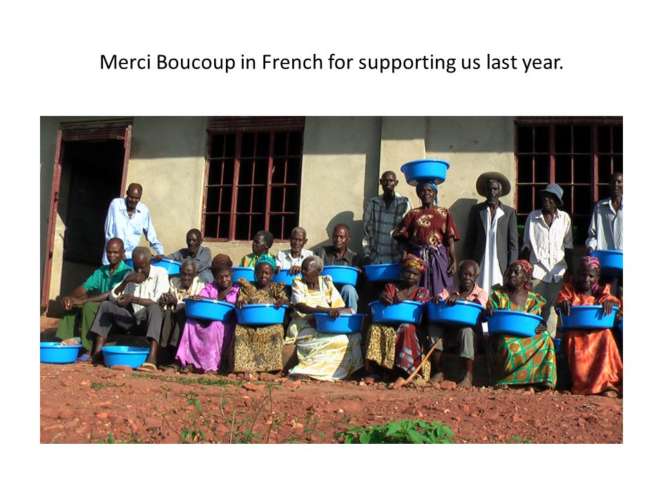 Merci Boucoup in French for supporting us last year.