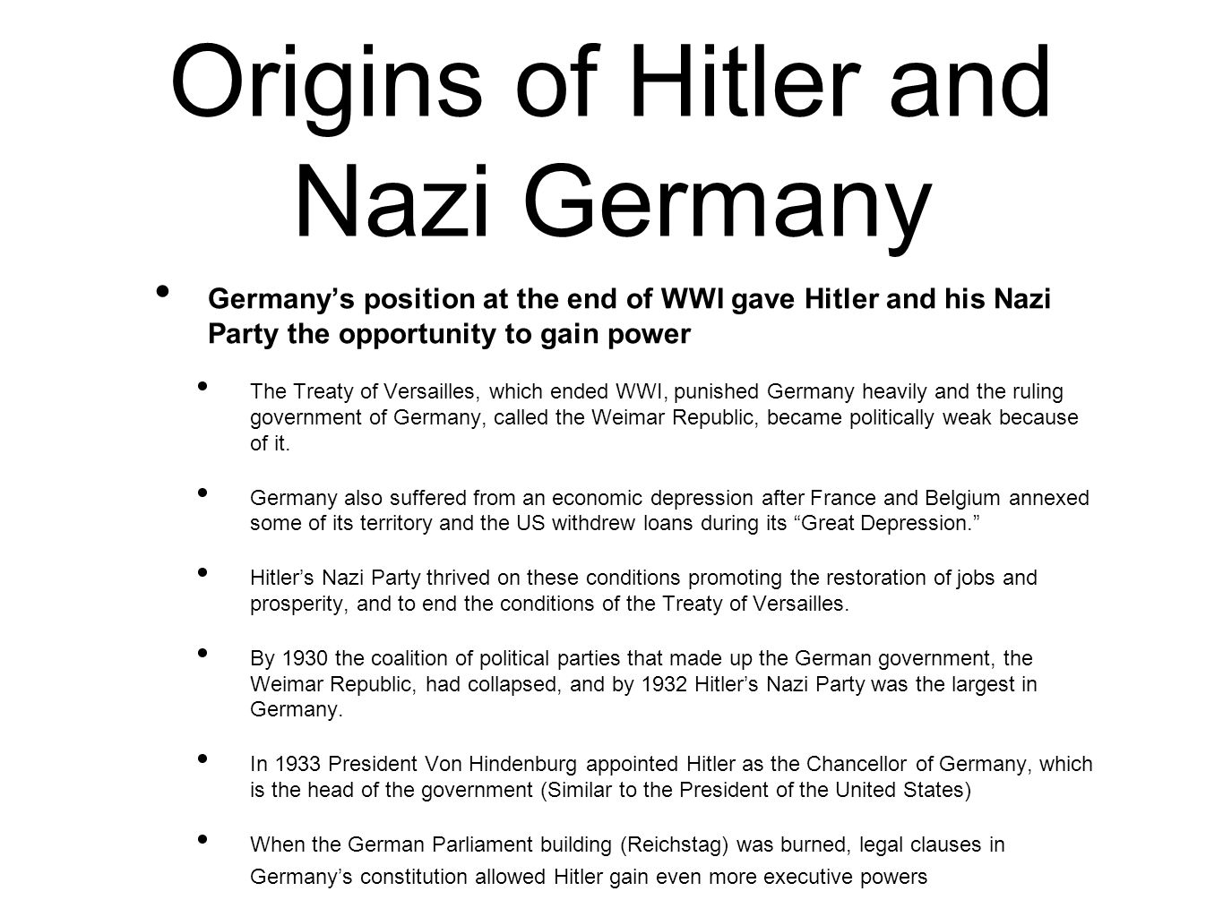 hitler s methods and conditions rise to power hitler s methods and conditions rise to power