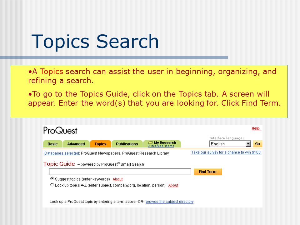 Advanced Searching Finally… click Search!