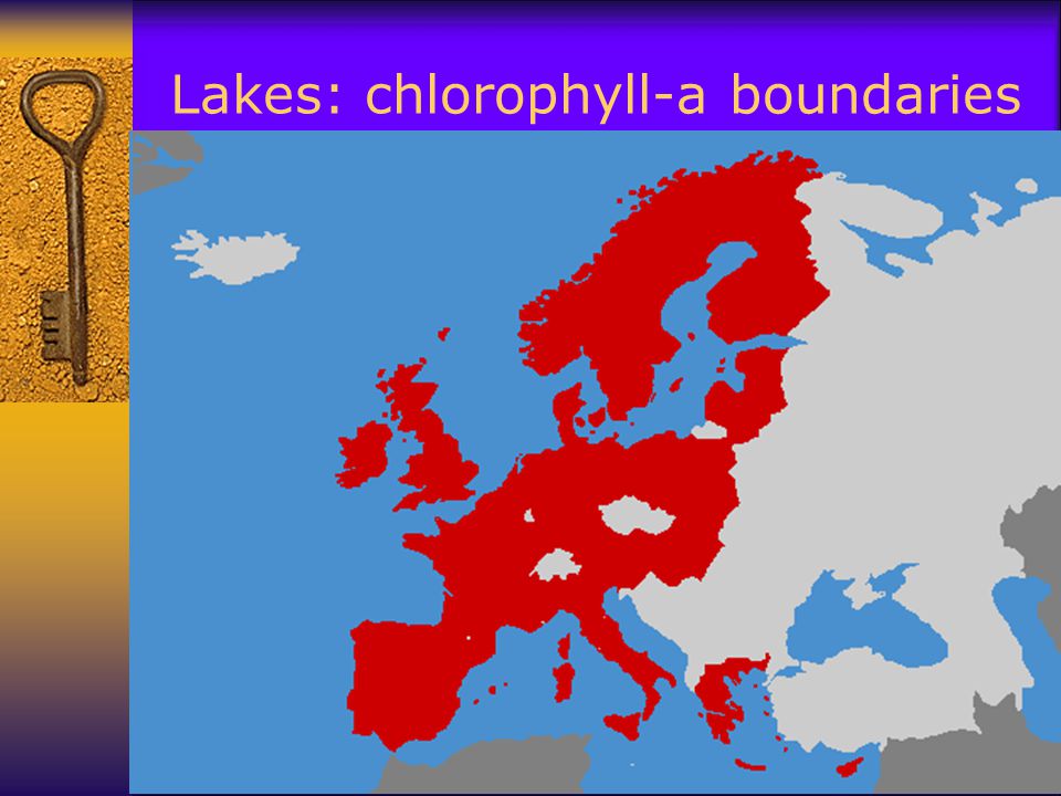 Lakes: chlorophyll-a boundaries