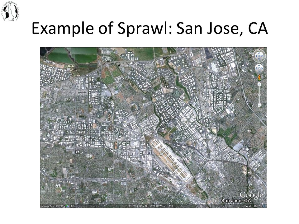Example of Sprawl: San Jose, CA