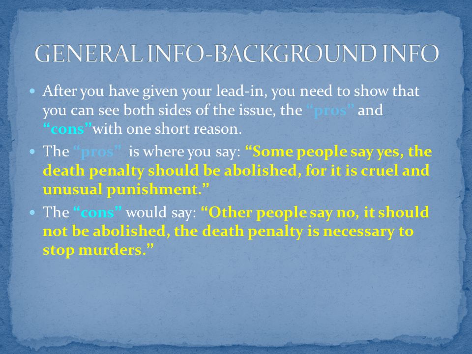 Persuasive argumentative essay death penalty