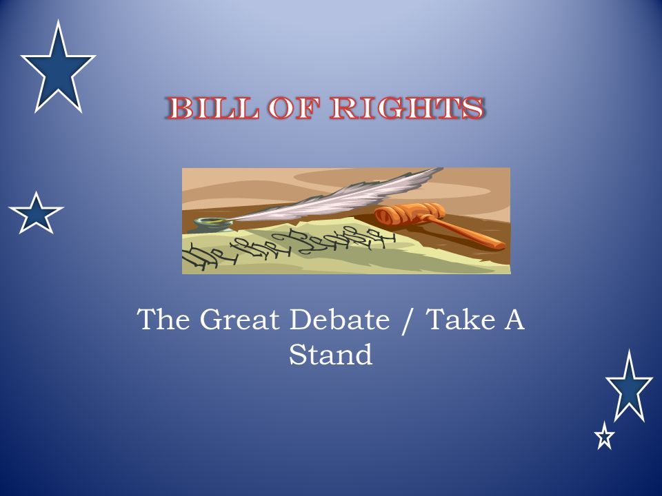 The Great Debate / Take A Stand