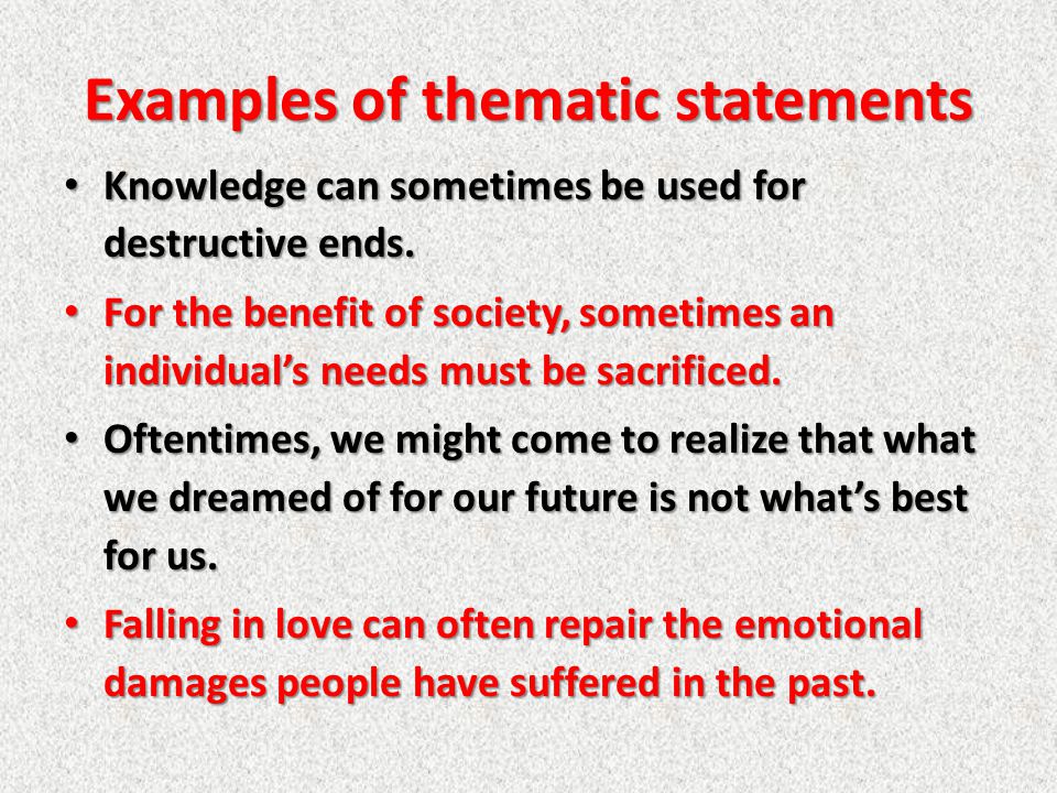 Sample Essay Thesis