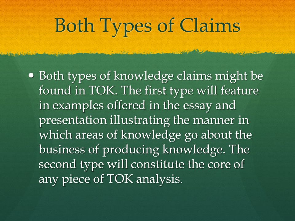 Tok Essay Examples Free