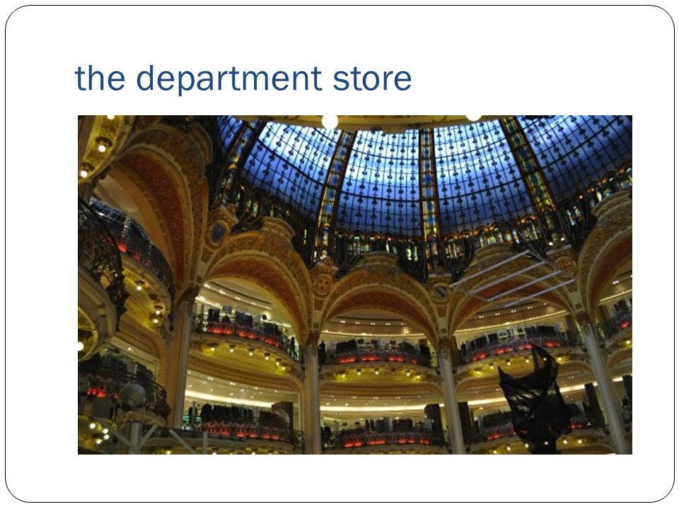 the department store