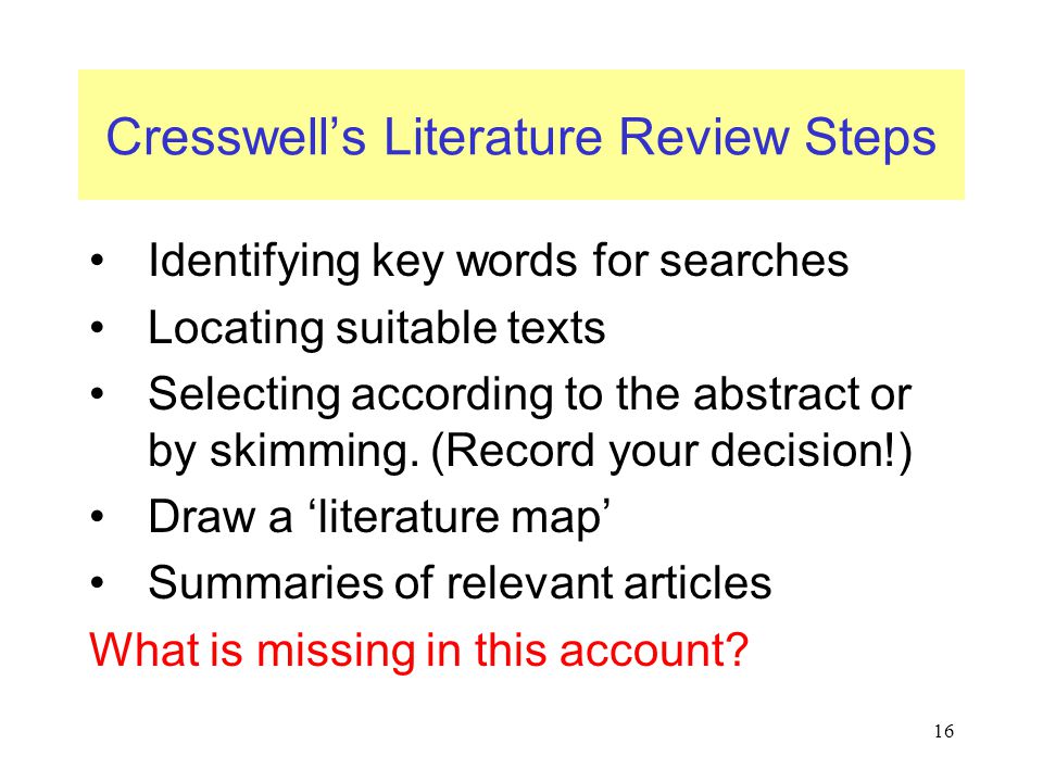 Literature Review Service