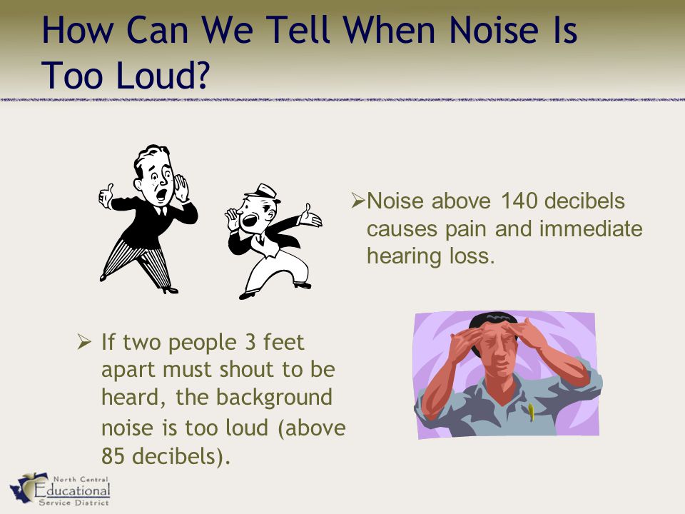 How Can We Tell When Noise Is Too Loud.