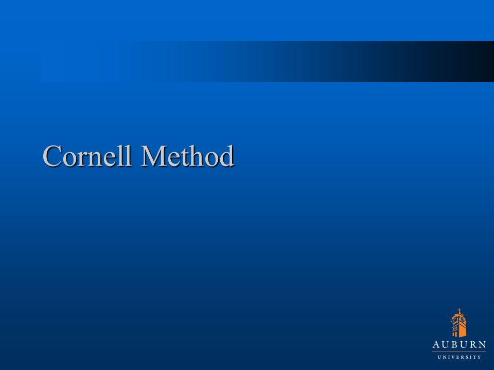 Cornell Method