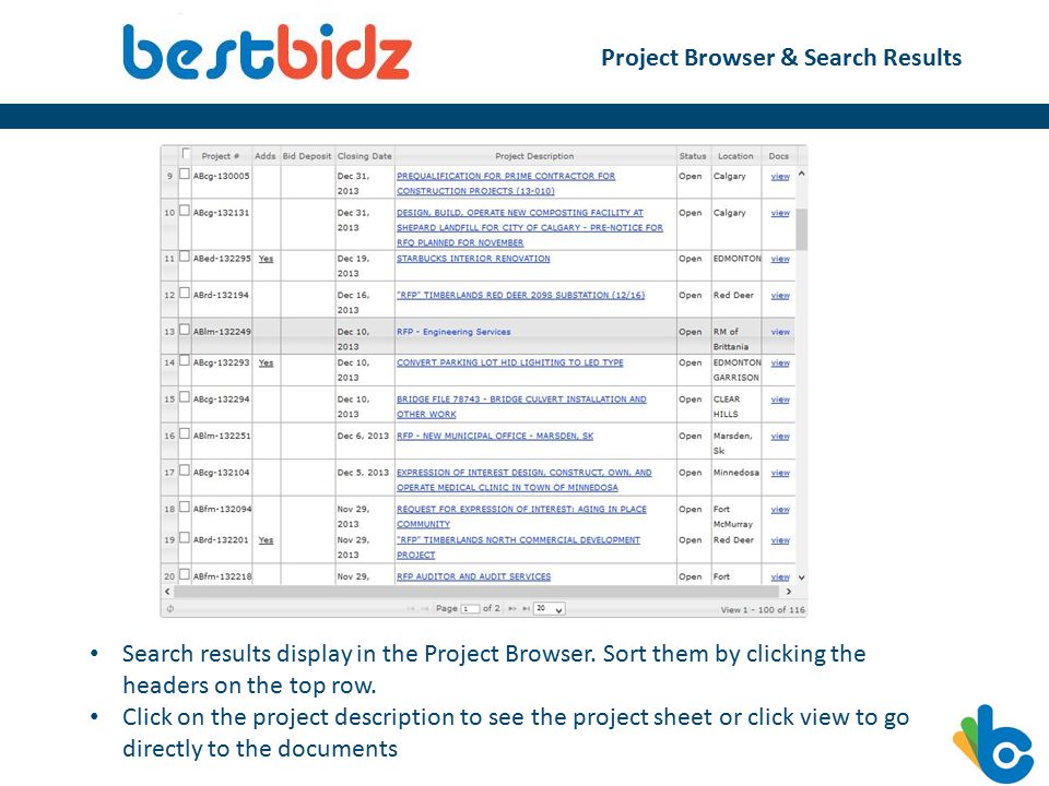 Project Browser & Search Results Search results display in the Project Browser.