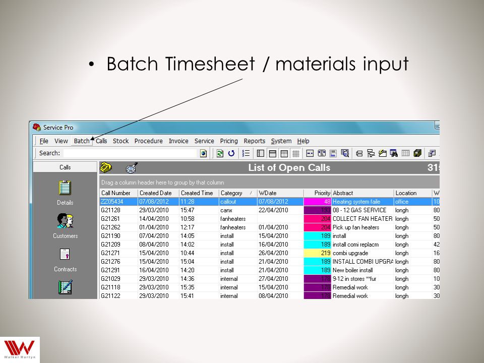 Batch Timesheet / materials input