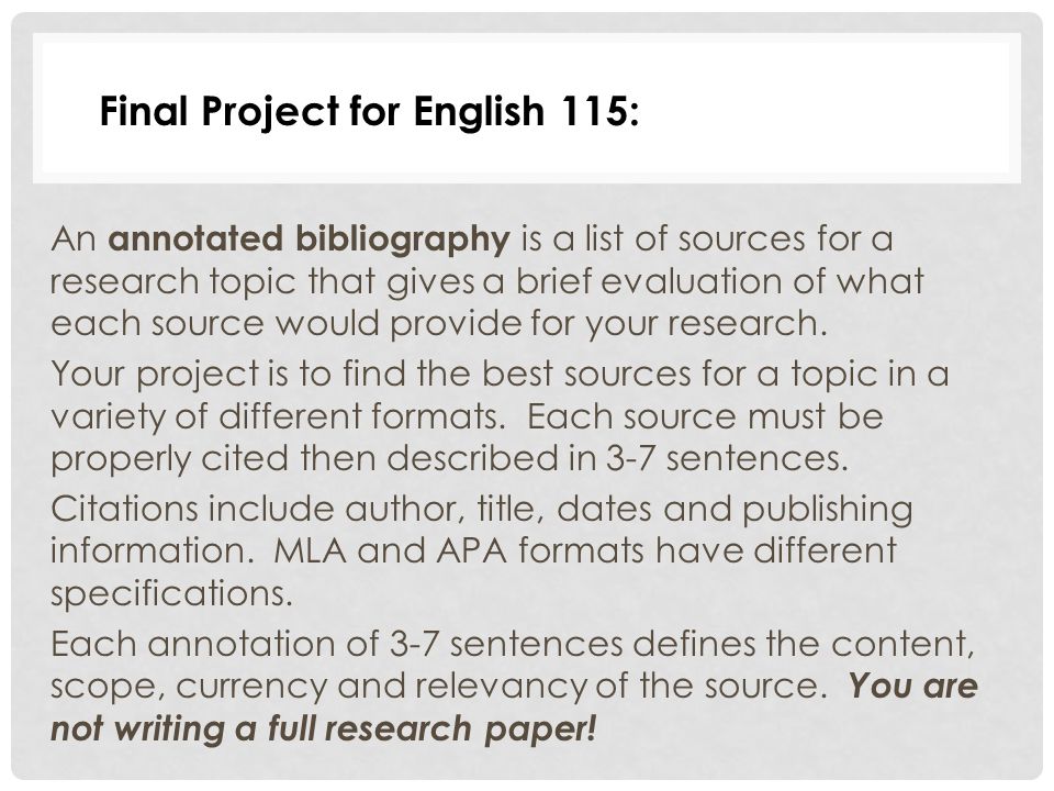 Final Project essay service