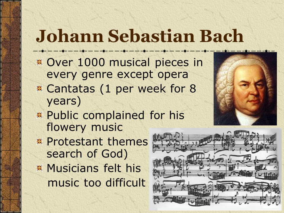 Bach as a young man