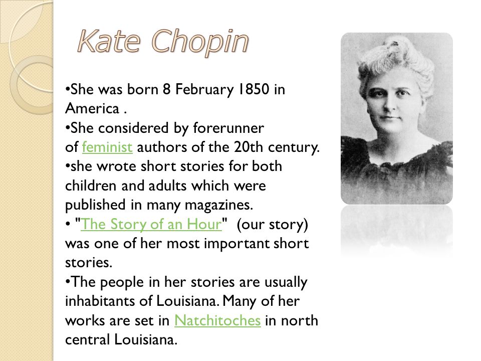 kate chopins the story of an kate chopins the story of an