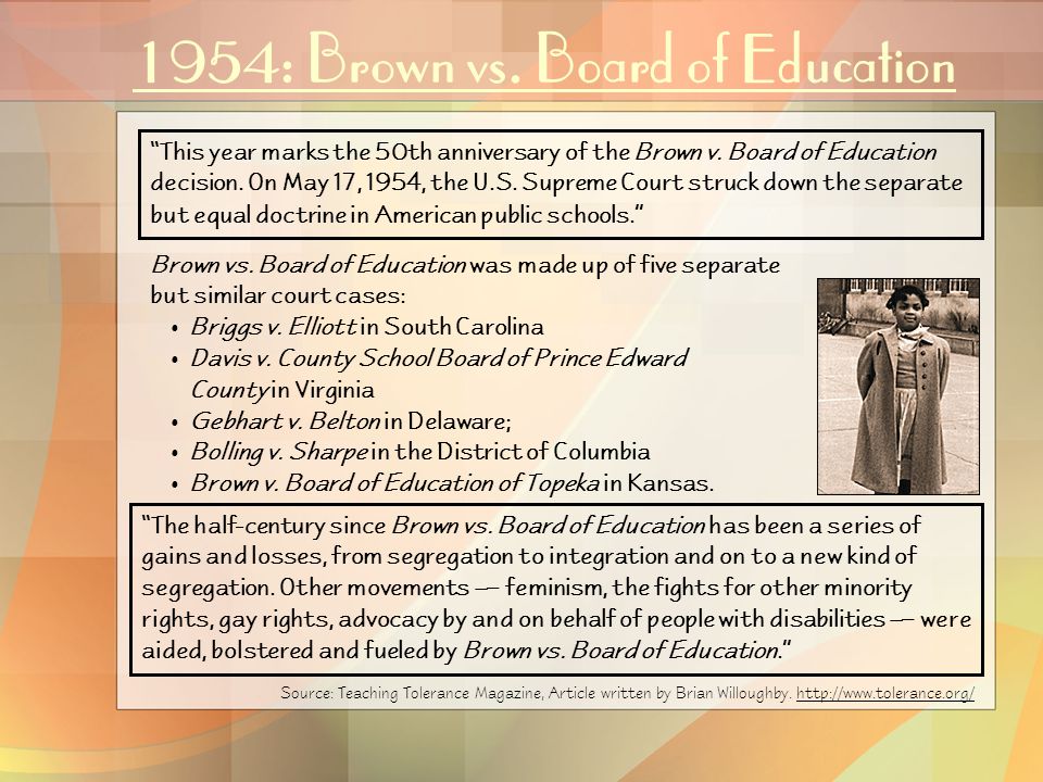 a report on the case of brown v board of education of topeka kansas 1954 Brown v board of education (1954) board of education was filed against the topeka, kansas school board by representative-plaintiff oliver in any case, the. a report on the case of brown v board of education of topeka kansas 1954 Brown v board of education (1954) board of education was filed against the topeka, kansas school board by representative-plaintiff oliver in any case, the.