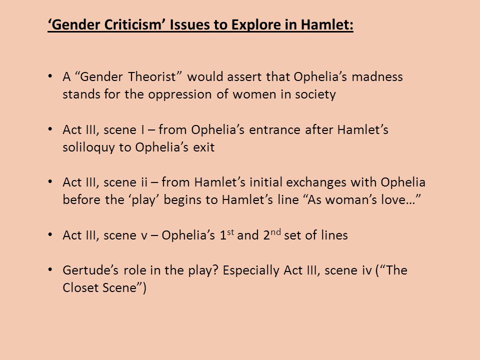 Critical essay on hamlet's madness