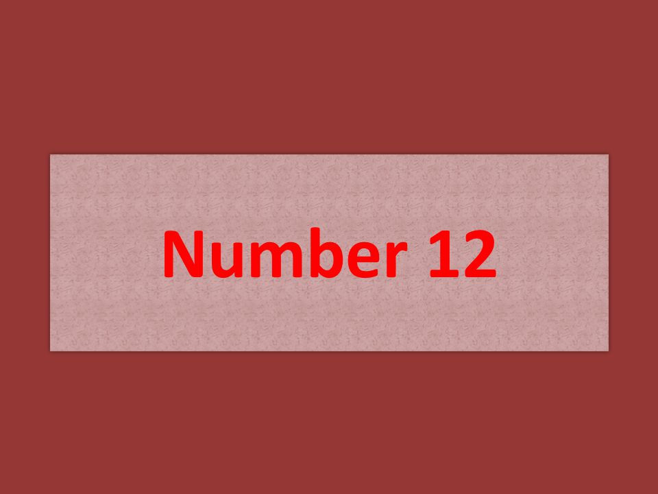 Number 12
