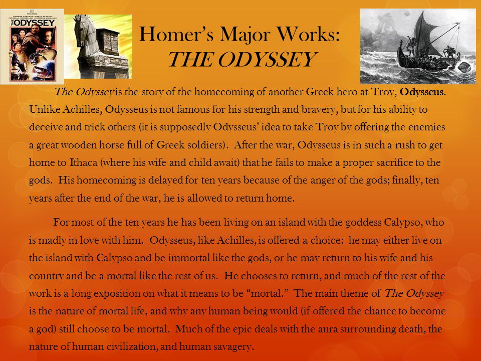 immortality and the odyssey immortality and the odyssey