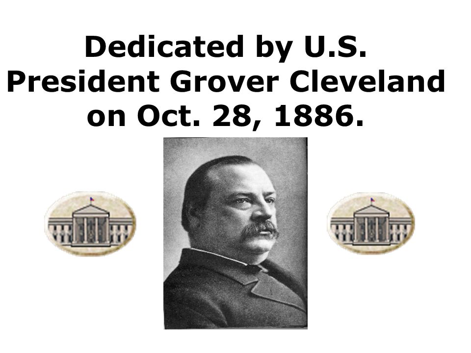 Image result for the statue of liberty dedicated by grover cleveland