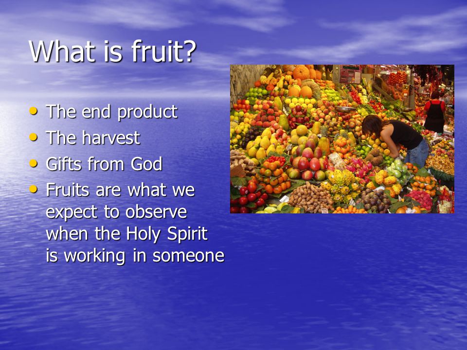 What is fruit.