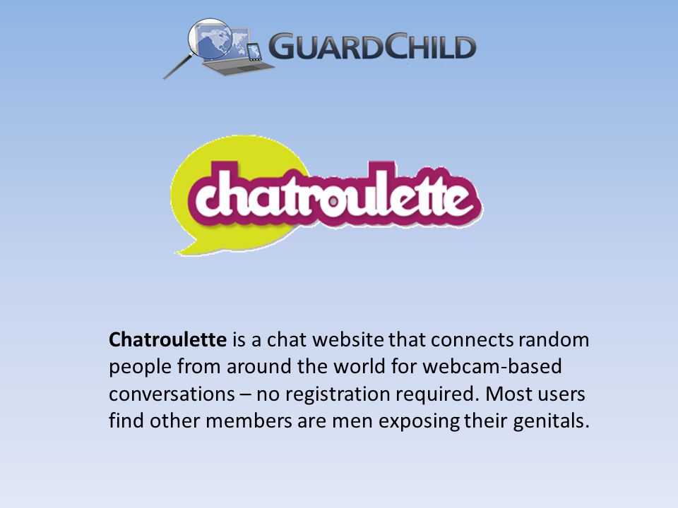 Chatroulette is a chat website that connects random people from around the world for webcam-based conversations – no registration required.