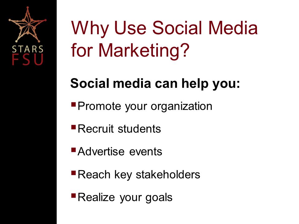 Why Use Social Media for Marketing.