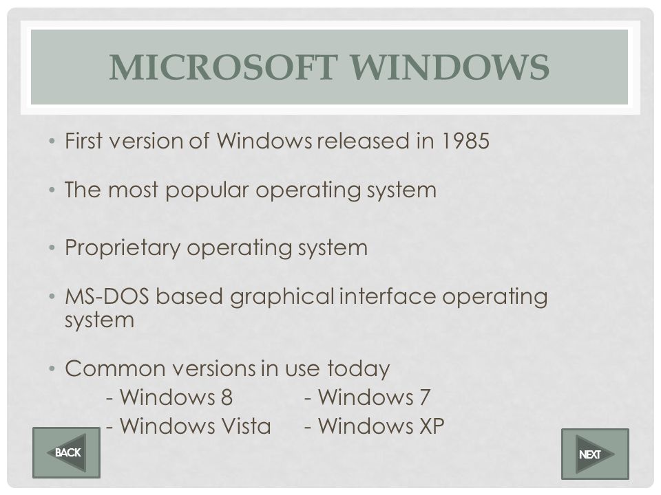 PAUL ALLEN (LEFT) AND BILL GATES MICROSOFT WINDOWS Microsoft co-founders NEXT BACK