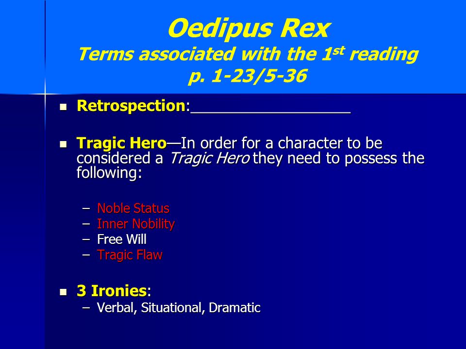 literary devices in oedipus rex literary devices in oedipus rex