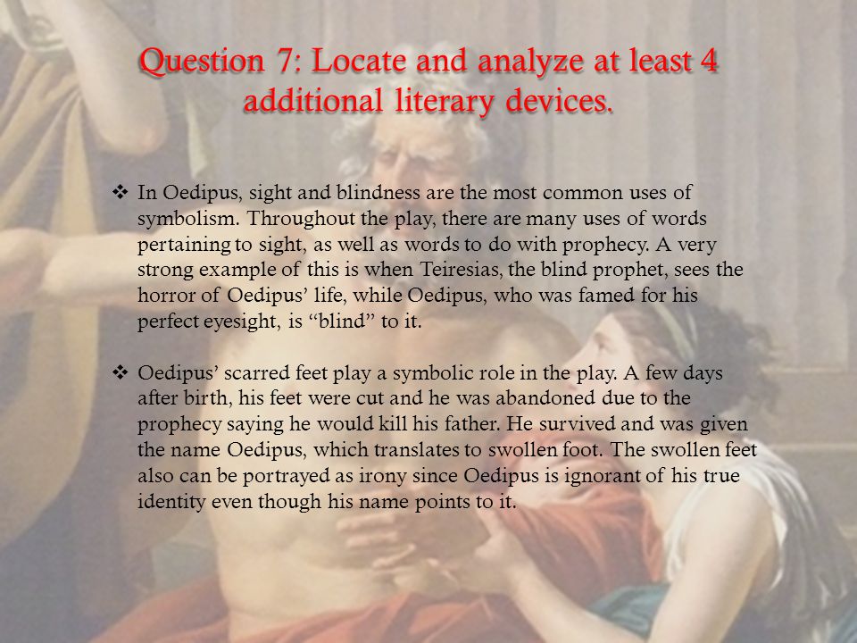 an analysis of oedipus major flaw in king oedipus by sophocles Analysis of oedipus the king at glance: oedipus the king is the play which was written by a famous greek author, sophocles in 420 bc. an analysis of oedipus major flaw in king oedipus by sophocles Analysis of oedipus the king at glance: oedipus the king is the play which was written by a famous greek author, sophocles in 420 bc.